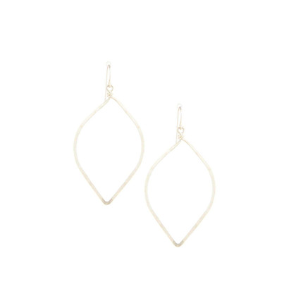 Hammered Sterling Silver Teardop Earrings / DKE S B59-2
