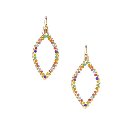 Hammered  Boho, Bohemian, Geometric Minimalist Gold Bohemian Earrings / GAE G B422-M169