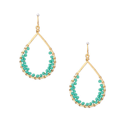 Hammered Boho, Bohemian, Geometric Minimalist Gold Bohemian Earrings / GAE G B352-1