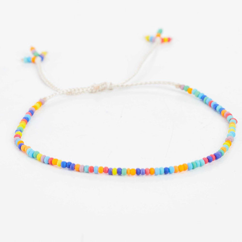 Beaded Boho Gypsy Multicolor Bracelet / SWB B21-4