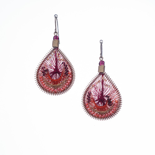 Buy Chandbali Silk Handcrafted earrings Online! – Khushi Handicrafts