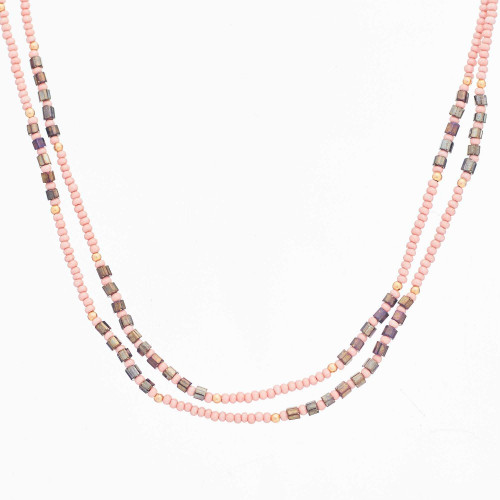 Bohemian Gipsy Beaded Boho Necklace / SWNG2-15