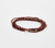 Dainty Boho Crochet Czech Seed Bead Silk Thread Necklace / Wrap Bracelet in Brown / GS102-76