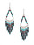Handmade Beaded Boho Tribal South West Wire Wrap Earrings / SOE B3-3