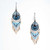 Handmade Boho Beaded Silk Thread Bohemian Mermaid Earrings / MRE B7-12CNL