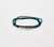 Braided Crochet Seed Bead Bohemian Necklace / Wrap Bracelet in Hematite Grey / GG112-135