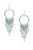 Handmade Beaded Boho Tribal South West Wire Wrap Earrings / SOE B15-2