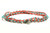 Dainty Boho Crochet Czech Seed Bead Silk Thread Necklace / Wrap Bracelet in Turquoise / GS102-120