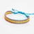 Handmade Braided Boho Chic Bracelet on Silk Thread in Striking Turquoise / KPB G B105-1