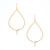 Hammered  Boho, Bohemian, Geometric Minimalist Gold Bohemian Earrings / GAE G B134-3