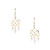 Hammered Geometric Minimalist Gold Plated Bohemian Earrings / GAE G B688-P1