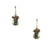 Faceted Briolette Pyrite Gold-filled Earrings / DJE G B5-6