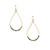 Handmade Hammered Gold-Plated Wire Wrapped Earrings / GAE G B682-M164