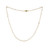 Gold-filled Faceted Rectangular Quartz Crystal Gemstone Necklace / DJN G B28-14