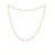 Silver Pink Rice Pearl Necklace / SSN S B1-2