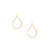Hammered Gold-filled teardrop Earrings / DKE G B9-1