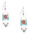 Handmade Beaded Boho Tribal South West Wire Wrap Earrings / SOE B28-6