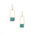 Hammered  Boho, Bohemian, Geometric Minimalist Gold Bohemian Earrings / GAE G B162-1