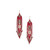 Handmade Southwest boho beaded earrings, Czech glass bead festival tribal bohemian beaded earrings / KPE B215-M40