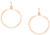(Small) Hammered Geometric Minimalist Gold Hoop Earrings, Handmade / GAE G B8-2