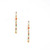 Hammered Geometric Minimalist Gold Chain Dangle Earrings, Handmade / GAE G B509-M178