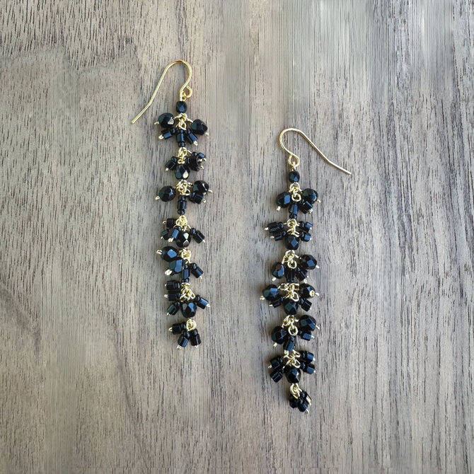 Gold-Plated Drop Earrings / CAE G B5-14