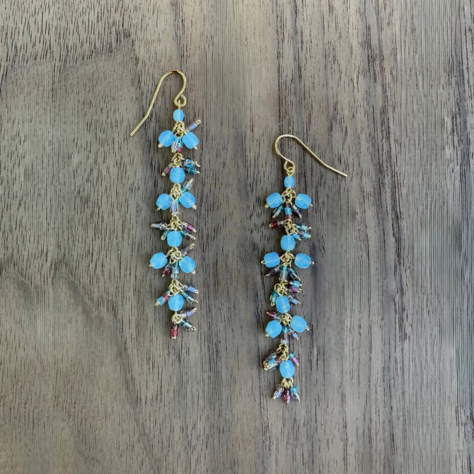 Gold-Plated Drop Earrings / CAE G B5-M153