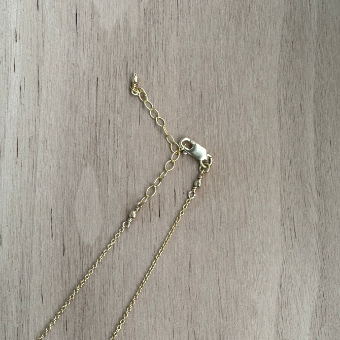 Green Onyx Briolette Chain Necklace / BNN G B36-24