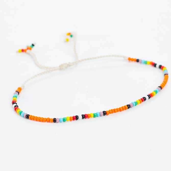 Beaded Boho Gypsy Multicolor Bracelet / SWB B3-18