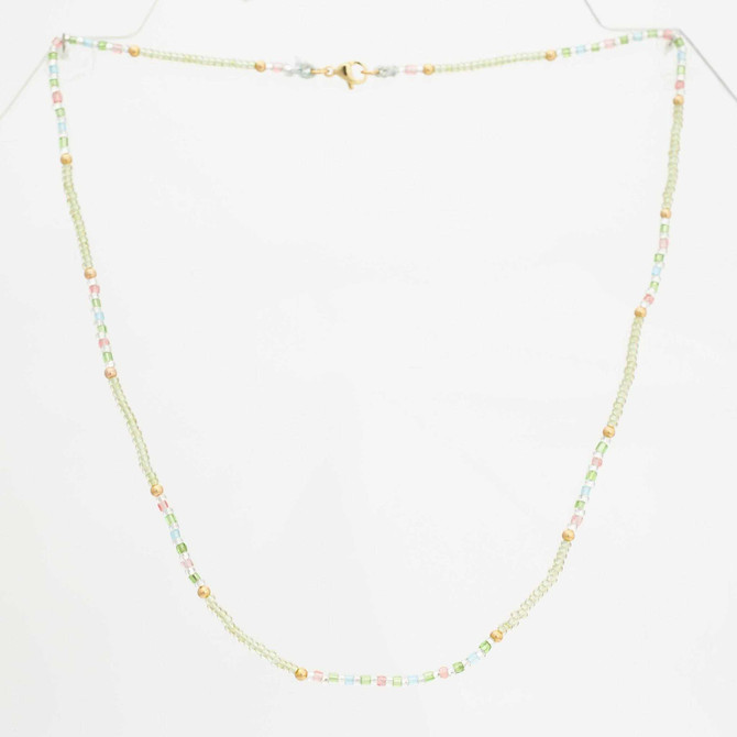 Bohemian Gipsy Beaded Multicolor Necklace / SWNG1-35