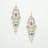 Handmade Bohemian Beaded Gold Plated Chandelier Earrings / CAE G B45-M13