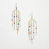 Hammered Boho, Bohemian, Gold, Beaded, Wire Wrapped Gypsy Boho Earrings, Handmade / GAE G B264-M169