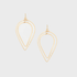 Hammered  Boho, Bohemian,  Gold, Beaded, Wire Wrapped Gypsy Boho Earrings, Handmade / GAE G B340-2