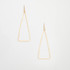 (Large) Hammered Geometric Gold Double Hoop Earrings, Handmade Bohemian Earrings / GAE G B51-2