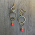14k Gold Dipped Triple Hoop Earrings / GAE G B729-2