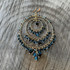 Handmade Bohemian Beaded Gold Plated Chandelier Earrings /CAE G B40-M33
