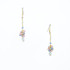 Gold Plated, Multi-Color Delicate Drop Earrings / DTE G B11-DM3