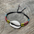 Macrame Cowrie Shell Bracelet, Handcrafted/ PSB B9-M2