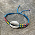 Macrame Cowrie Shell Bracelet, Handcrafted/ PSB B9-M11