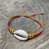 Macrame Cowrie Shell Bracelet, Handcrafted/ PSB B9-M10
