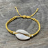Macrame Cowrie Shell Bracelet, Handcrafted/ PSB B5-8