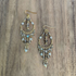 Chandelier Gold-Plated Teardrop Earrings with Dark Neutral Czech Crystal Beads / CAE G B9 - M150