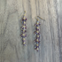 Chandelier Gold-Plated Single Drop Earrings with vIOLET Czech Crystal Beads / CAE G B5-101