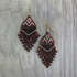 Beaded Fringe Earrings / KPE B225-M119