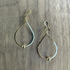 Gold-Plated Teardrop Earrings / GAE G B25-1
