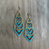Gold-Plated Bugle Bead Earrings / CLE G B45-M77