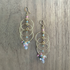 Gold-Plated Cluster Hoop Earrings / DTE G B33-DM2