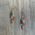 Gold-Plated Crystal Drop Earrings / DTE G B28-DM1
