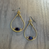 Gold-Plated Amethyst Earrings / GAE G B646-S8