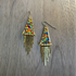Gold-Plated Triangle Earrings / GAE G B506-M169